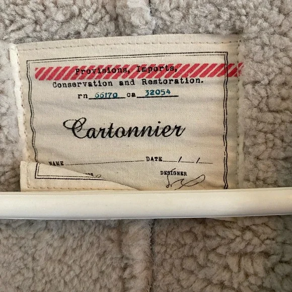 Anthropologie Cartonnier Black Vegan Leather Shearling Jacket - Picture 6 of 6